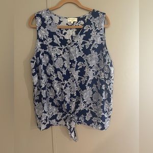 Cynthia Rowley Front Tie Shirt